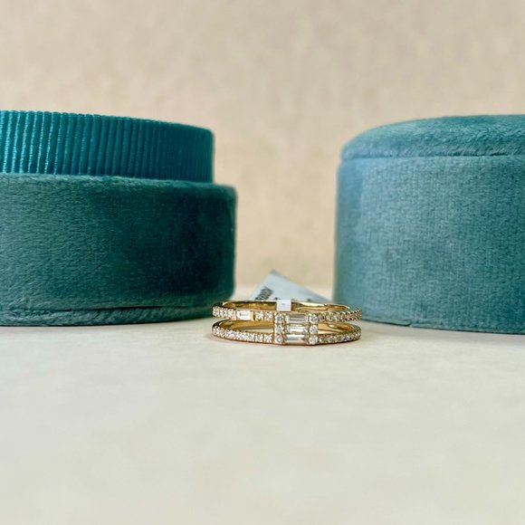 Stackable Baguette Cut Rings - Picture 16 of 16